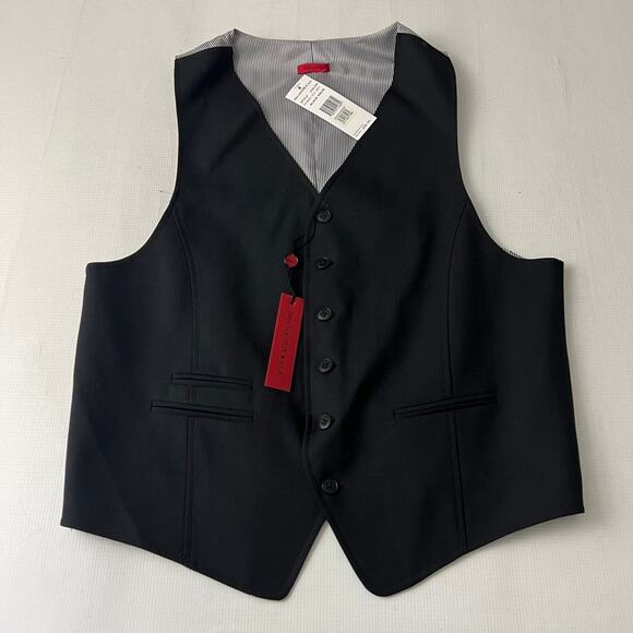 John Varvatos USA THE Black Stripes Six Button Vest Men Size Small NEW - Picture 6 of 7